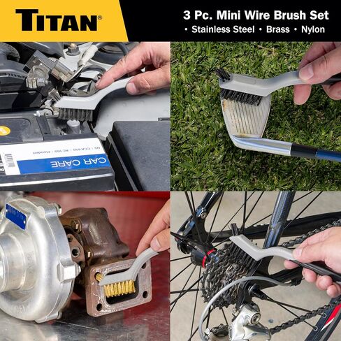 Titan 51505 3-Piece Mini Wire Brush Set in Kuwait