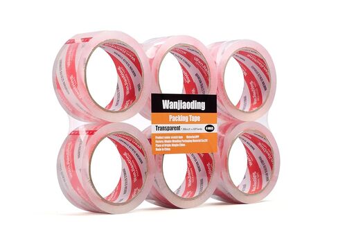 Packing Tape Refills, Clear, Packaging Tape Heavy Duty Designed for Moving, Shipping and Packing, Mailing,1.88" x 60 yds, 1 Rolls in Kuwait