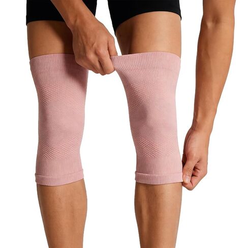 TINAYAUE Compression Knee Sleeve for Women & Men(2 Pack)-Thin Summer Lightweight Breathable Knee Brace for Knee Pain Relief Non-Slip Knee Pad for Running Basketball Volleyball Gym Workout Sports in Kuwait