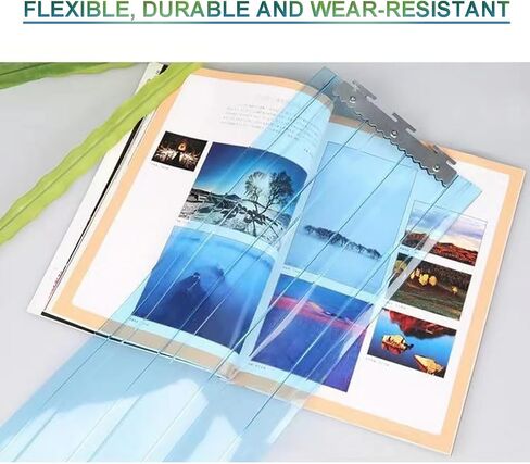 This PVC Strip Door Curtain Kit - Clear Plastic Sliding Curtains for Cold Rooms Freezers & Catering - Dust Barrier PVC Slat Curtain (35.4"x110.2") for Easy Access & Energy Efficiency in Kuwait