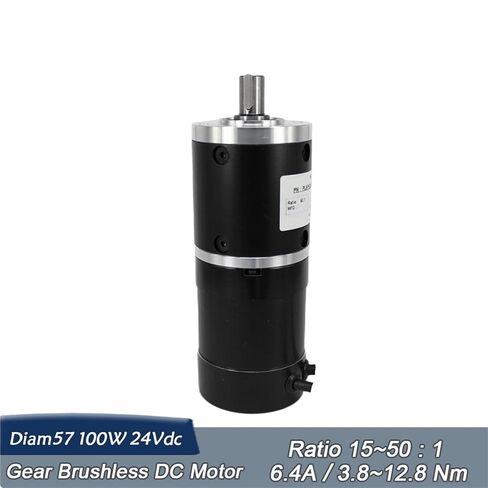 Gear BLDC NEMA23 100W 24V Brushless DC Motor 4000Rpm Reducer Gearbox Ratio 50:1 in Saudi Arabia
