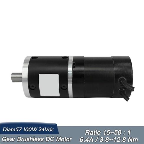 Gear BLDC NEMA23 100W 24V Brushless DC Motor 4000Rpm Reducer Gearbox Ratio 50:1 in Saudi Arabia