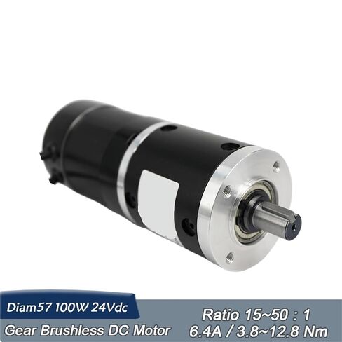 Gear BLDC NEMA23 100W 24V Brushless DC Motor 4000Rpm Reducer Gearbox Ratio 50:1 in Saudi Arabia