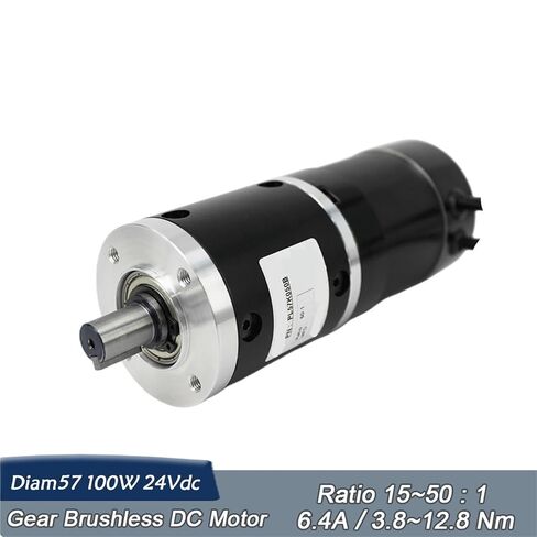 Gear BLDC NEMA23 100W 24V Brushless DC Motor 4000Rpm Reducer Gearbox Ratio 50:1 in Saudi Arabia