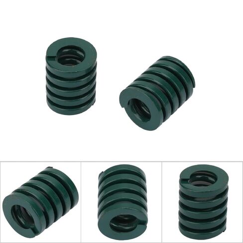 2pcs 25mm OD Compression Die Springs - 12.5mm ID 30mm Long Spiral Stamping Heavy Load Compression Mould Die Spring for 3D Printer Accessories, Green in Kuwait