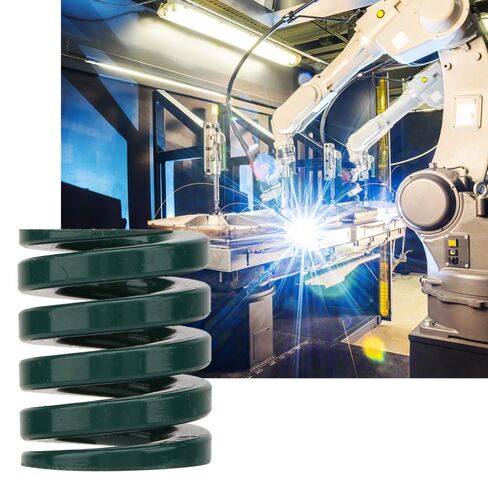 2pcs 25mm OD Compression Die Springs - 12.5mm ID 30mm Long Spiral Stamping Heavy Load Compression Mould Die Spring for 3D Printer Accessories, Green in Kuwait