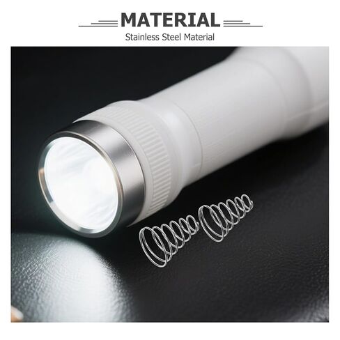 Angoily Battery Spring Replacement Stainless Steel Led Flashlight Contact Spring Tower Compression for Tail Cap Battery Charger Repair Parts 10 Pack for Connector in Kuwait