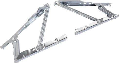 ALMULOO Hood Hinge Compatible with 1982-1992 Chevrolet Camaro Pontiac Firebird/Trans AM Fit for Standard or Z-28 Hoods OER Hood Hinge Set Steel Galvanized in Kuwait