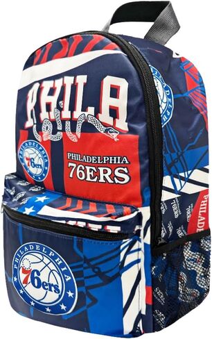حقيبة ظهر للسفر لكرة السلة من Pro Specialities Group Philadelphia 76ers، والمشي لمسافات طويلة، وحقيبة ظهر للصالة الرياضية، حقيبة متينة مصممة للرجال والنساء. مثالية للبالغين، للاستخدام الكبير جدًا والمقاوم للماء لمختلف الأنشطة in Kuwait