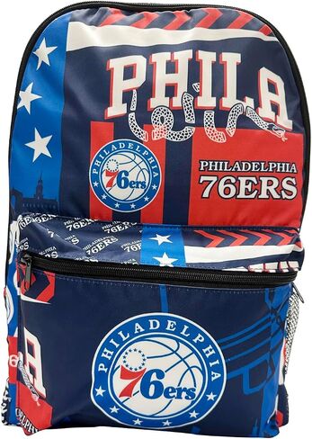 حقيبة ظهر للسفر لكرة السلة من Pro Specialities Group Philadelphia 76ers، والمشي لمسافات طويلة، وحقيبة ظهر للصالة الرياضية، حقيبة متينة مصممة للرجال والنساء. مثالية للبالغين، للاستخدام الكبير جدًا والمقاوم للماء لمختلف الأنشطة in Kuwait