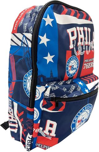حقيبة ظهر للسفر لكرة السلة من Pro Specialities Group Philadelphia 76ers، والمشي لمسافات طويلة، وحقيبة ظهر للصالة الرياضية، حقيبة متينة مصممة للرجال والنساء. مثالية للبالغين، للاستخدام الكبير جدًا والمقاوم للماء لمختلف الأنشطة in Kuwait