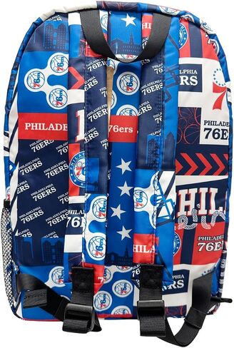 حقيبة ظهر للسفر لكرة السلة من Pro Specialities Group Philadelphia 76ers، والمشي لمسافات طويلة، وحقيبة ظهر للصالة الرياضية، حقيبة متينة مصممة للرجال والنساء. مثالية للبالغين، للاستخدام الكبير جدًا والمقاوم للماء لمختلف الأنشطة in Kuwait