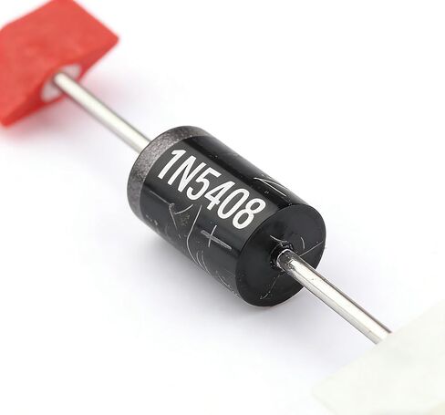 50 قطعة 1N5408 صمام ثنائي مقوم 3A 1000V DO-201AD - صمامات طاقة سيليكون عالية التيار - لتحويل التيار المتردد إلى تيار مستمر، ومقوم الجسر، ودوائر إمداد الطاقة والمشاريع الإلكترونية in Kuwait