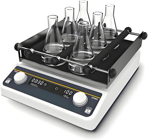 Digital Orbital Shaker Mixer for Lab & School, Adjustable Speed 40-200 RPM, OS-20Pro Digital Rotator with Continuous & Timed Modes, Perfect for Experiments & Research in Kuwait