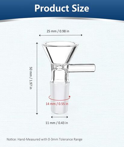 12 Pack Glass Funnels for Kitchen & Lab – Mini Funnels for Liquids, Oils, Powders, Perfumes – Durable, Easy to Clean, Reusable with Built-in Handle (12-Piece Set) in Kuwait