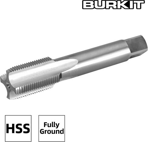 Burkit 1-1/2"-12 UNF Thread Tap Right Hand, HSS 1-1/2 x 12 UNF Straight Fluted Machine Tap in Kuwait