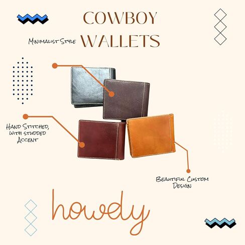 Minimalist Leather Wallet for Men – Saint Jude Embossed Bifold – Slim Western Religious Wallet in Saudi Arabia