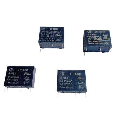 10PCS JZC-33F HF33F HF46F 5V 12V 24V 4PIN 1NO Power Relay(HF33F-024-HS3) in Kuwait