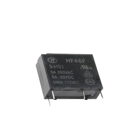 10 قطعة 5A 4Pin HF46F-5-HS1 HF46F-12-HS1 HF46F-24-HS1 مرحل الطاقة مفتوح عادة 5 12 24 VDC 250VAC(HF46F-5-HS1) in Kuwait