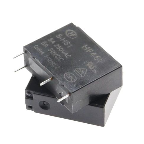 10 قطعة 5A 4Pin HF46F-5-HS1 HF46F-12-HS1 HF46F-24-HS1 مرحل الطاقة مفتوح عادة 5 12 24 VDC 250VAC(HF46F-5-HS1) in Kuwait