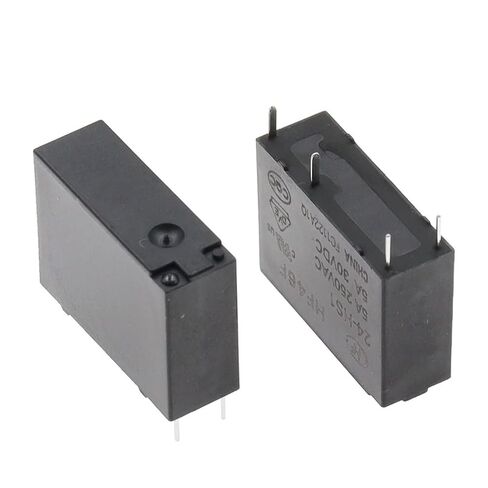 10 قطعة 5A 4Pin HF46F-5-HS1 HF46F-12-HS1 HF46F-24-HS1 مرحل الطاقة مفتوح عادة 5 12 24 VDC 250VAC(HF46F-5-HS1) in Kuwait