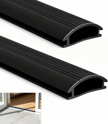 2 Pcs 36 Inch Vinyl Replacement Insert for Adjustable Height Aluminum Thresholds with Seals 1-5/16 x 3/8 Vinyl Replacement Insert for Front Under Door Weather Stripping Seal Exterior in Saudi Arabia