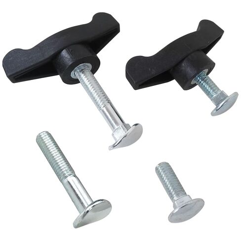 Replacement Wing Knob & T-Bolt Set – Hard Plastic & Galvanized Iron, Fits for Most Mower & Snow Blower Models by BLUE ELF in Saudi Arabia