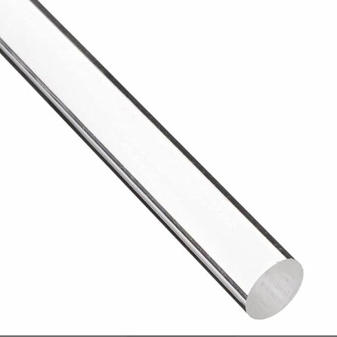 25pcs Heavy Duty Dia 6mm x 8" Clear Acrylic Rods Acrylic Sticks, Round, Transparent, Standard Tolerance, Solid for DIY Projects (8" Clear Solid) in Kuwait