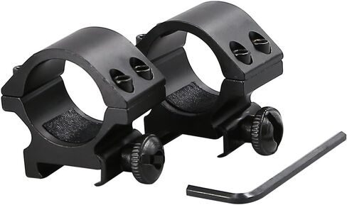HIGOO® 1 بوصة / 25.4 مم حامل حلقي منخفض المستوى، حلقات بصرية بمصباح يدوي ليزر Riflescope مقاس 20 مم، تناسب سكة Picatinny Waver مقاس 20 مم in Kuwait