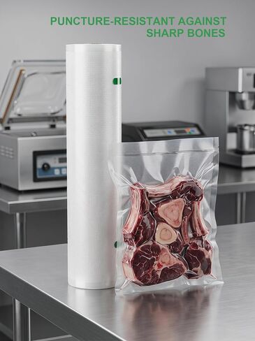 15 Inch Vacuum Sealer Bags, 2 Rolls 15" x 50' Extra Wide Commercial Grade Vacuum Seal bags for Food Storage, Heavy Duty BPA Free Puncture Resistant for Brisket, Sous Vide & Meal Prep in Kuwait