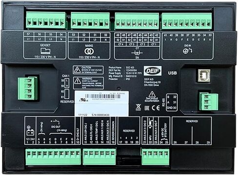 SGC420 DEIF مجموعة مولدات الديزل قطع غيار لوحة التحكم ذاتية التنشيط in Kuwait