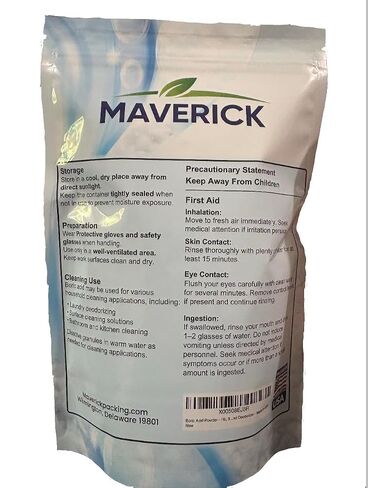 Boric Acid Powder, 1lb, 99.9% Fine Powder | Multipurpose Powder for Kitchen, Sink, Laundry Applications, Made in USA in Kuwait