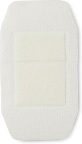 EQUOS Bordered Gauze Island Dressing, 50 Count, 3" x 3" Sterile Individually Wrapped Gauze Pads with Soaker Pad and Non-Woven Backing - Soft and Breathable Wound Dressing for First Aid and Medical in Kuwait