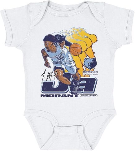 500 LEVEL Ja Morant Memphis Grizzlies Retro One-Piece Infant Bodysuit in Kuwait