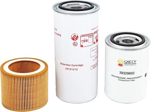 24121212 Air/Oil Separator 88171913 Air Filter 39329602 Oil Filter | Replace 22388045 1613900100 6211473900 13294374 22173538 89259329 88210620 Compatible with Air Compressor UP6-5 UP5 UP6-15C in Kuwait
