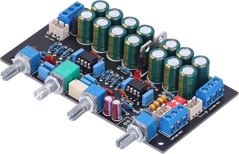 Tone Board A1 Preamp Amplifier Parts with Magnification Switch, PCB, AC 12V - 18V - Dust - Proof Potentiometer, Op Amp Upgradeable, High Stability for Audio Enthusiasts in Saudi Arabia