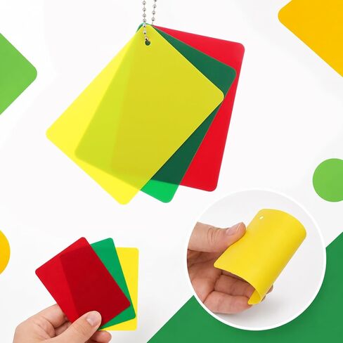 6Pcs Soccer Referee Penalty Cards, Professional Referee Cards | Soccer Referees Card Warning Ejection Delay Green Red and Yellow Card for Sports Game Officials Kit , Referees Accessories in Kuwait