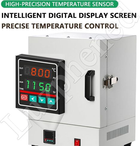 2000w Electric Ceramic Laboratory Muffle Furnace, Electric Kiln for Pottery at Home 1150℃ Metal Melting Furnace, for Dentistry, Ceramic Works, Jewelry Treatment in Kuwait