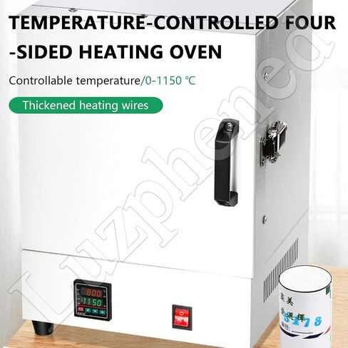 2000w Electric Ceramic Laboratory Muffle Furnace, Electric Kiln for Pottery at Home 1150℃ Metal Melting Furnace, for Dentistry, Ceramic Works, Jewelry Treatment in Kuwait