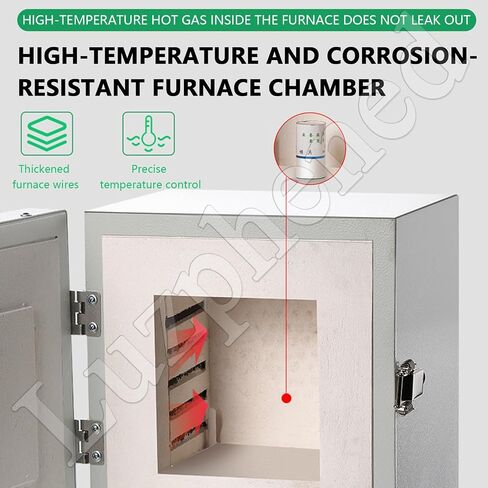 2000w Electric Ceramic Laboratory Muffle Furnace, Electric Kiln for Pottery at Home 1150℃ Metal Melting Furnace, for Dentistry, Ceramic Works, Jewelry Treatment in Kuwait