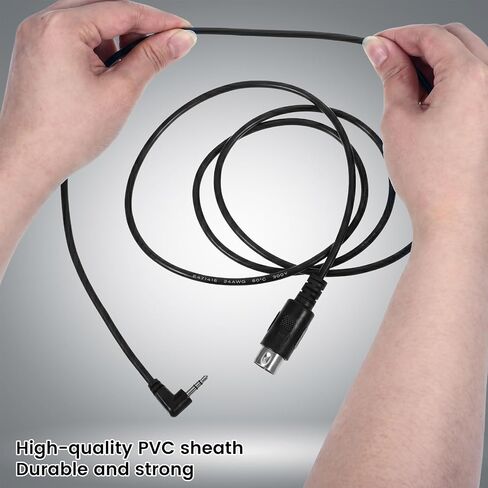 كابلات متوسطة 3.5 ملم، كابل بطول 1.5 متر/59 بوصة من النوع A TRS 3.5 ملم إلى MIDI 5 Pin Din مع مقابس صغيرة جدًا TRS إلى سلك كابل MIDIJack 5 دبوس متعدد الاتجاهات لمزامنة لوحات المفاتيح DAWs in Kuwait