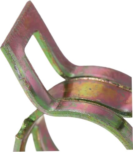 SHINEOFI Spring Band Hose Clamps with Colored Zinc Coating, Inner Diameter 7/9/10/11/14/16/18mm 70pcs Made of Carbon Steel Wide Compatibility and Leak Prevention for Automotive in Kuwait