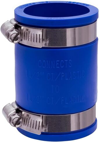 فيرنكو 1056-150 1-1/2 بوصة. وصلات أنابيب PVC مرنة لتوصيلات السباكة من الحديد الزهر والبلاستيك باللون الأزرق in Kuwait