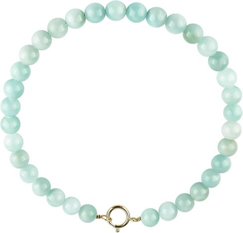 KELITCH Women's Beaded Necklace Fashion Thick Necklace Colorful Beaded Choker Bohemian Style Natural Stone Jewelry Gift in Saudi Arabia