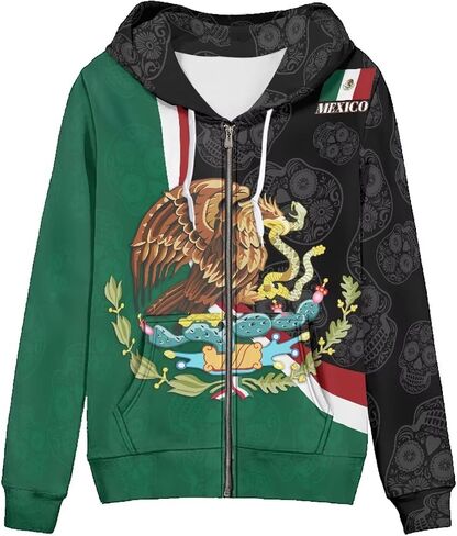 Irisjudy Womens Zip-up Hoodie with Kanga Pocket(XS-5XL),Cactus,Sunflowers,Butterfly Long Sleeve Sport Shirts Shell Jackets in Saudi Arabia