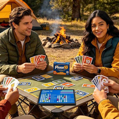 Phase 10 Score Board，Magnetic and Foldable Design for Phase 10 Card Game in Kuwait