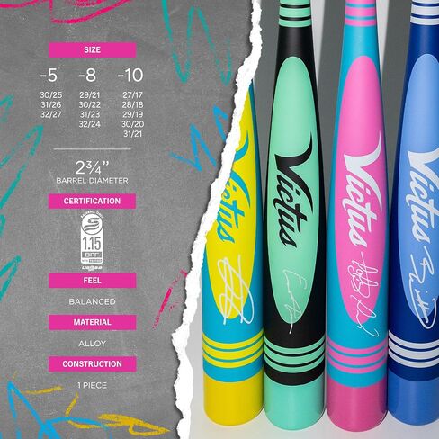 سبيكة Vibe Pro-Crayon، USSSA، -5 قطرة، برميل 2 3/4 بوصة، متوسط ​​التوازن in Kuwait