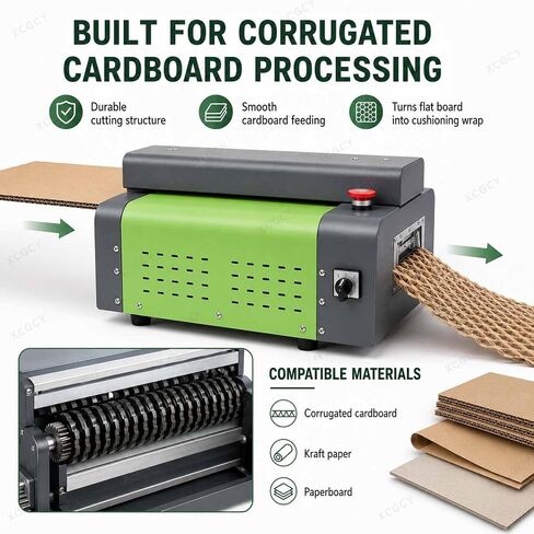Wasted Cardboard Slitting Mesh Strip Cutters, Waste Carton Box Cutting Corrugated Pad Expanding Cutting Machine, 325 Mm Honeycomb Packing Paper Maker for Eco Cushion Wrap and Express Packaging in Kuwait