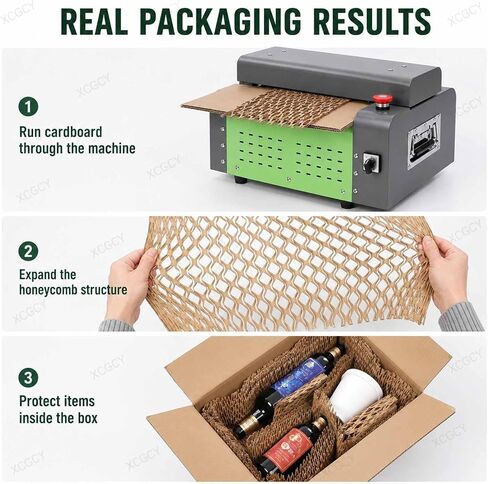 Wasted Cardboard Slitting Mesh Strip Cutters, Waste Carton Box Cutting Corrugated Pad Expanding Cutting Machine, 325 Mm Honeycomb Packing Paper Maker for Eco Cushion Wrap and Express Packaging in Kuwait