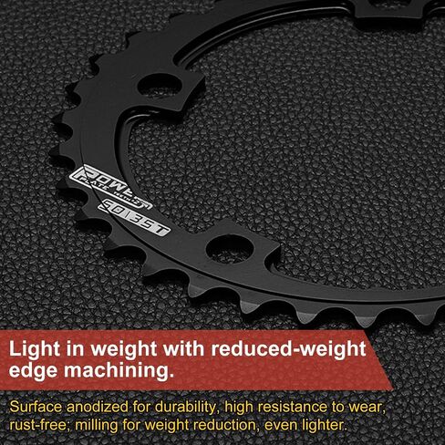 HARFINGTON 110BCD Bike Chainring 35T 9/10/11/12 Speed 152mm Diameter Round Aluminum Narrow Wide Tooth Bike Chainwheel with Screws for MTB Road Bike, Black in Saudi Arabia